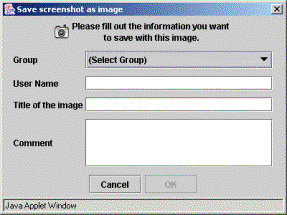 A dialog box for saving a screenshot.