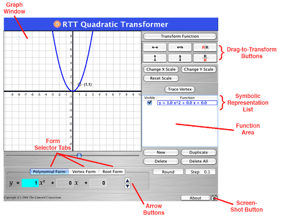 Main Quadratic Transformer interface